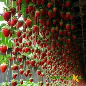 Клубника ампельная Анастасия купить по цене от 370р. в интернет-магазине «Посадика» с доставкой почтой в в Балабановое и по всей России – [изображение №1].