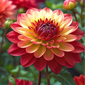 Георгин Оникс Найт купить по цене от 590р. в интернет-магазине «Посадика» с доставкой почтой в в Балабановое и по всей России – [изображение №1].